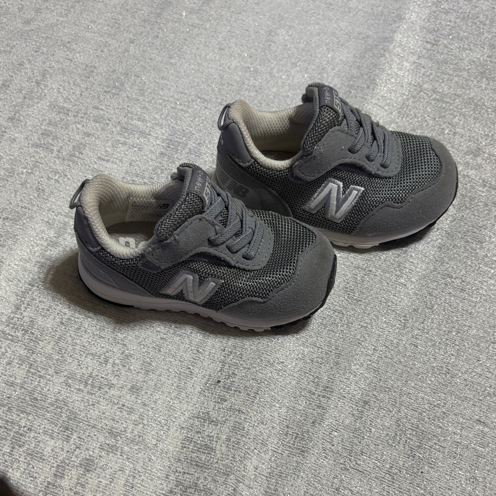 New Balance Kids Charcoal Sneakers